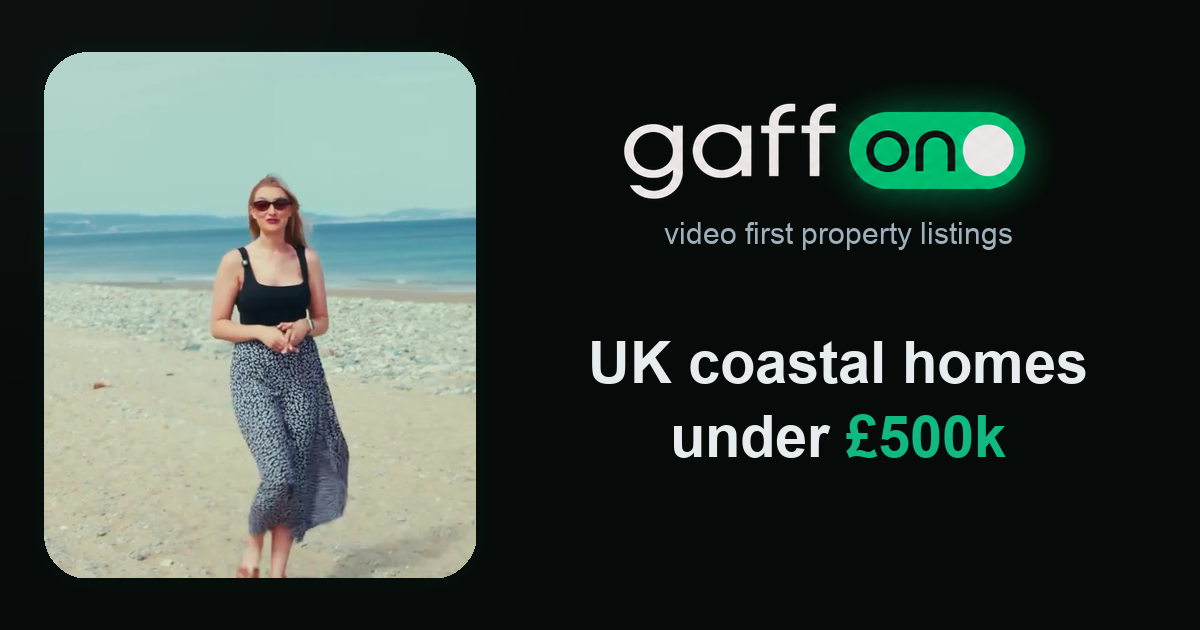 UK coastal homes under £500k